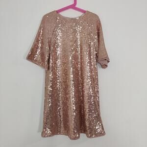H&M Girl's Sequin Dress Size 9 10 Years Old Party Eid Diwali Christmas